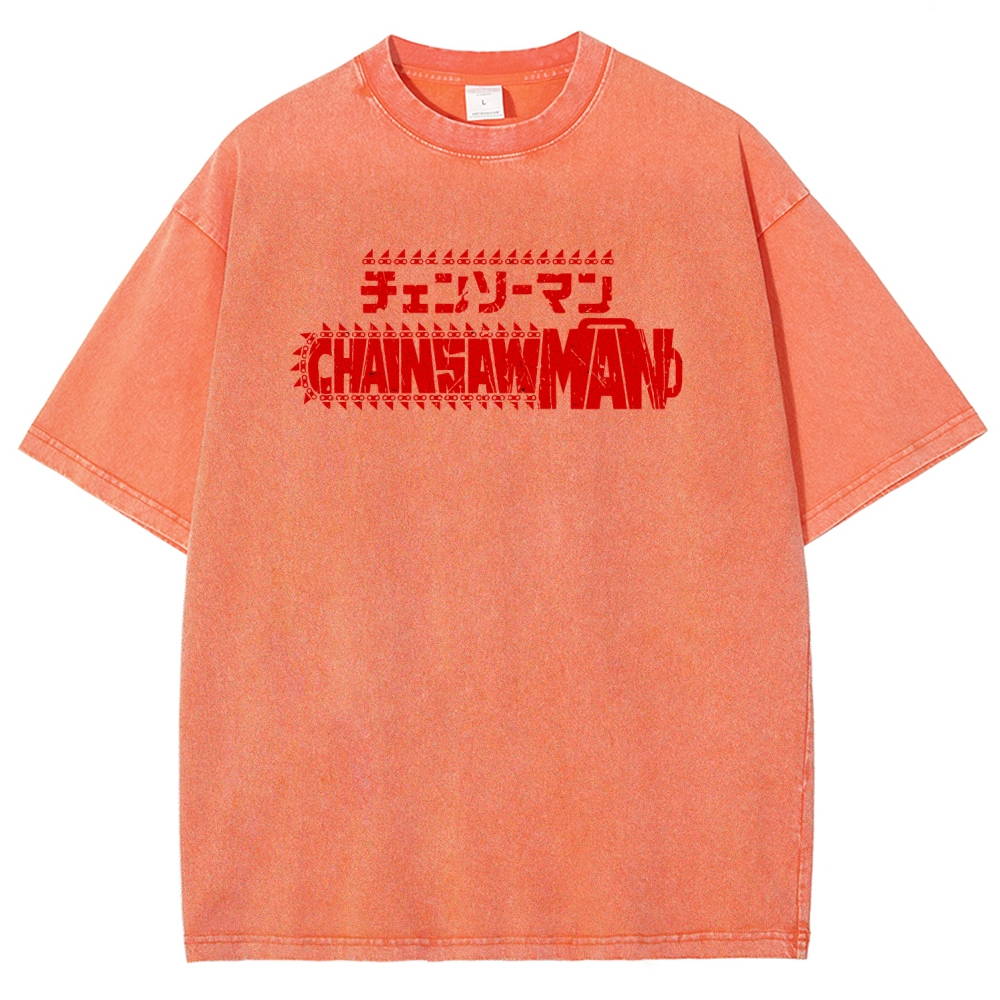 Chainsaw Man Unisex Fit Washed T-Shirt