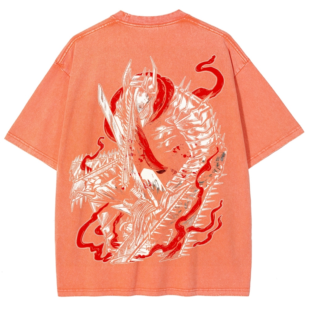 Chainsaw Man Unisex Fit Washed T-Shirt