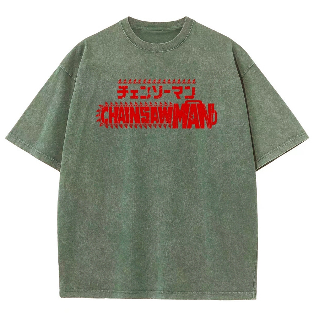 Chainsaw Man Unisex Fit Washed T-Shirt