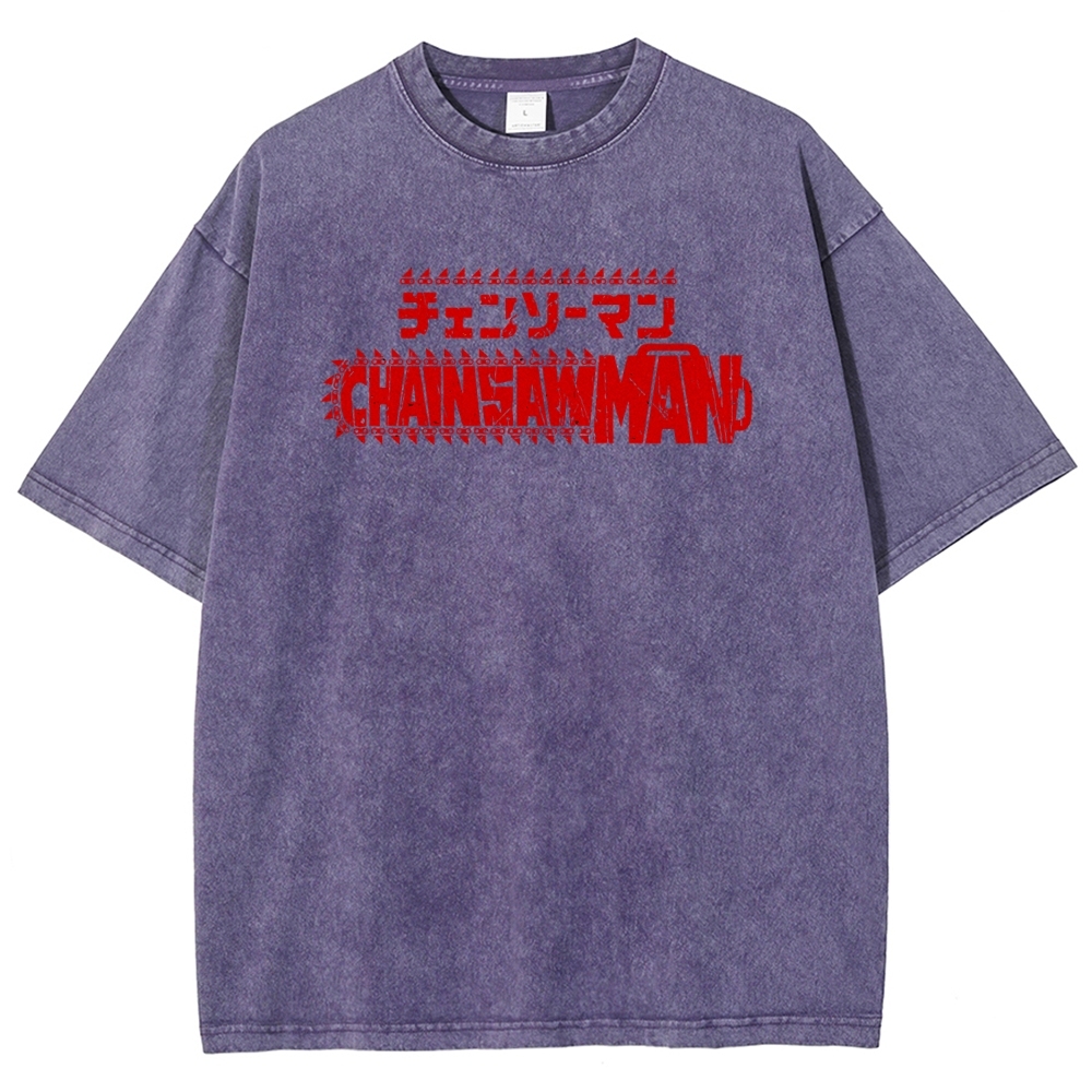 Chainsaw Man Unisex Fit Washed T-Shirt