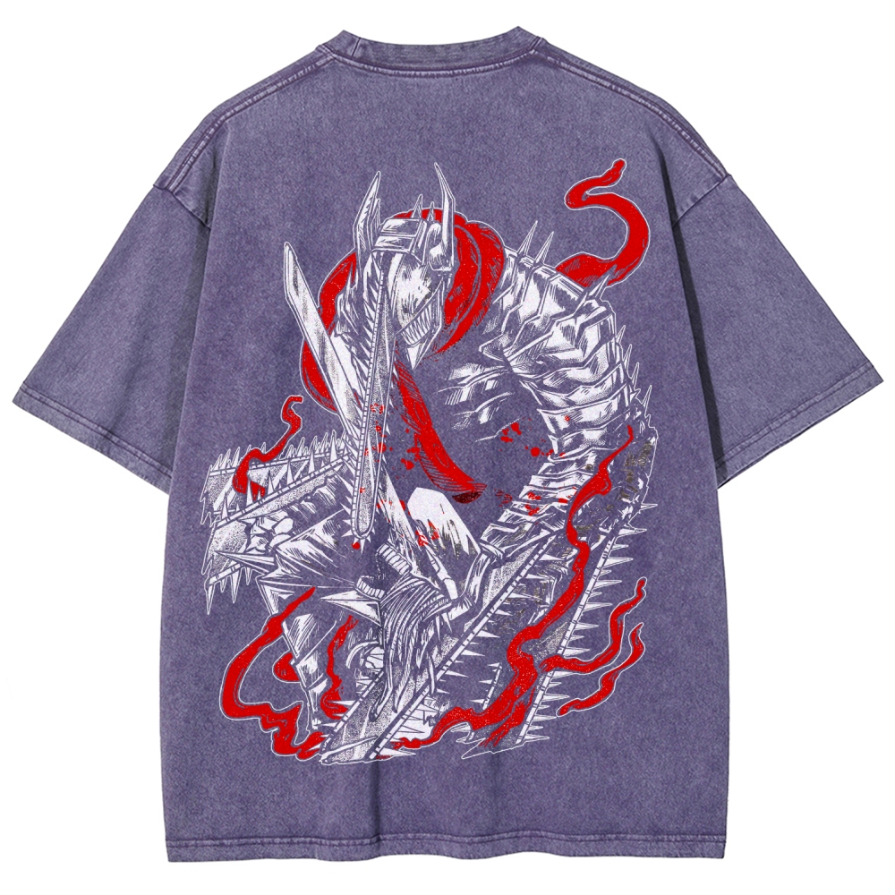 Chainsaw Man Unisex Fit Washed T-Shirt