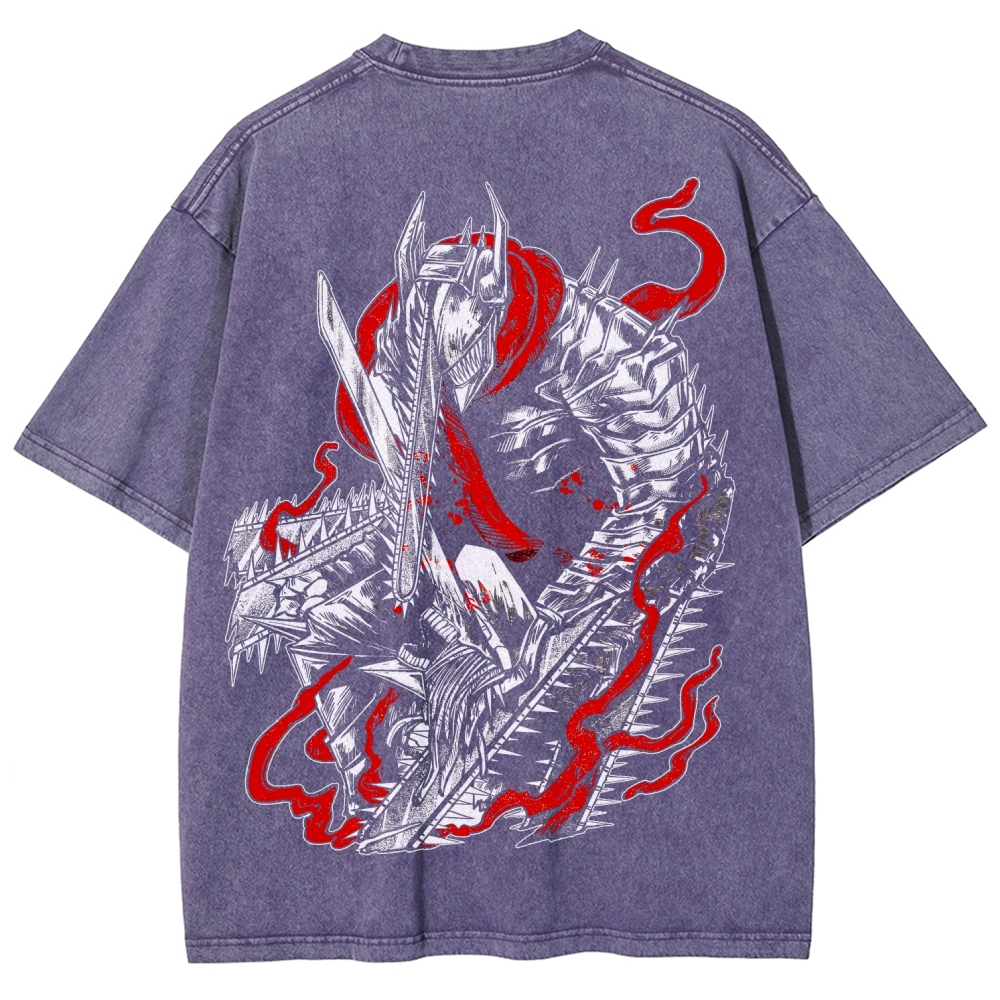 Chainsaw Man Unisex Fit Washed T-Shirt