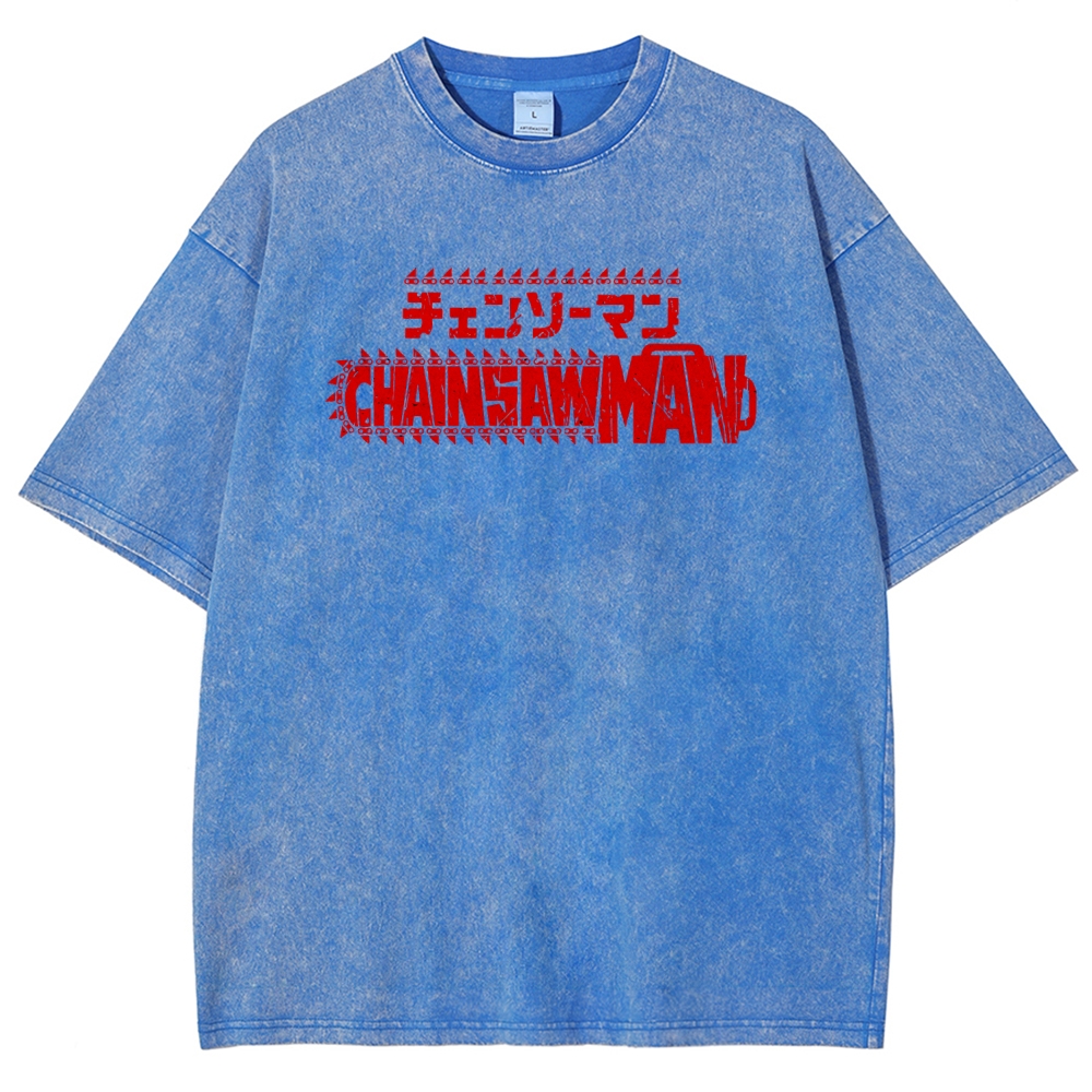 Chainsaw Man Unisex Fit Washed T-Shirt