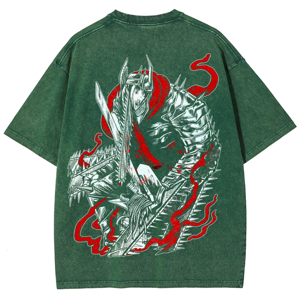 Chainsaw Man Unisex Fit Washed T-Shirt