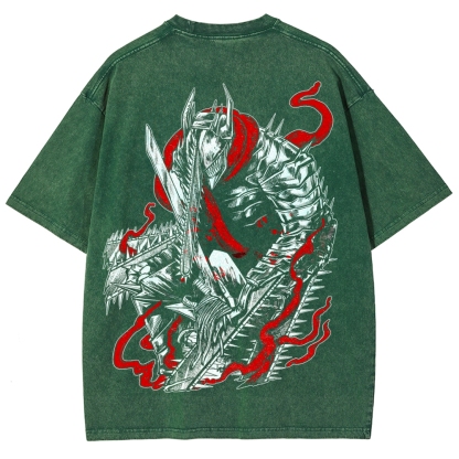 Chainsaw Man Unisex Fit Washed T-Shirt