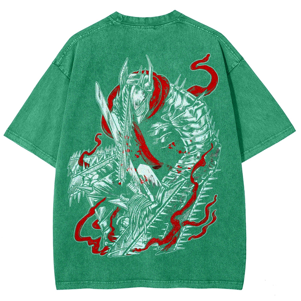 Chainsaw Man Unisex Fit Washed T-Shirt