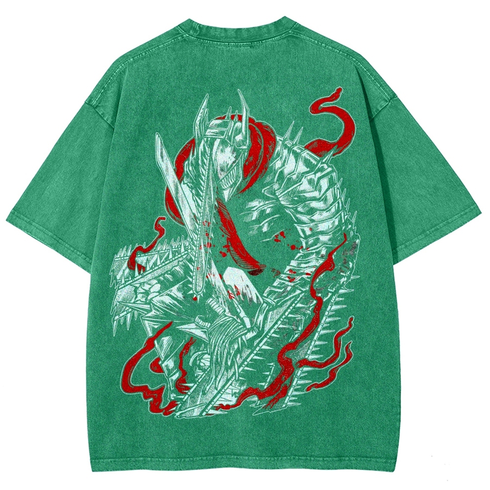 Chainsaw Man Unisex Fit Washed T-Shirt