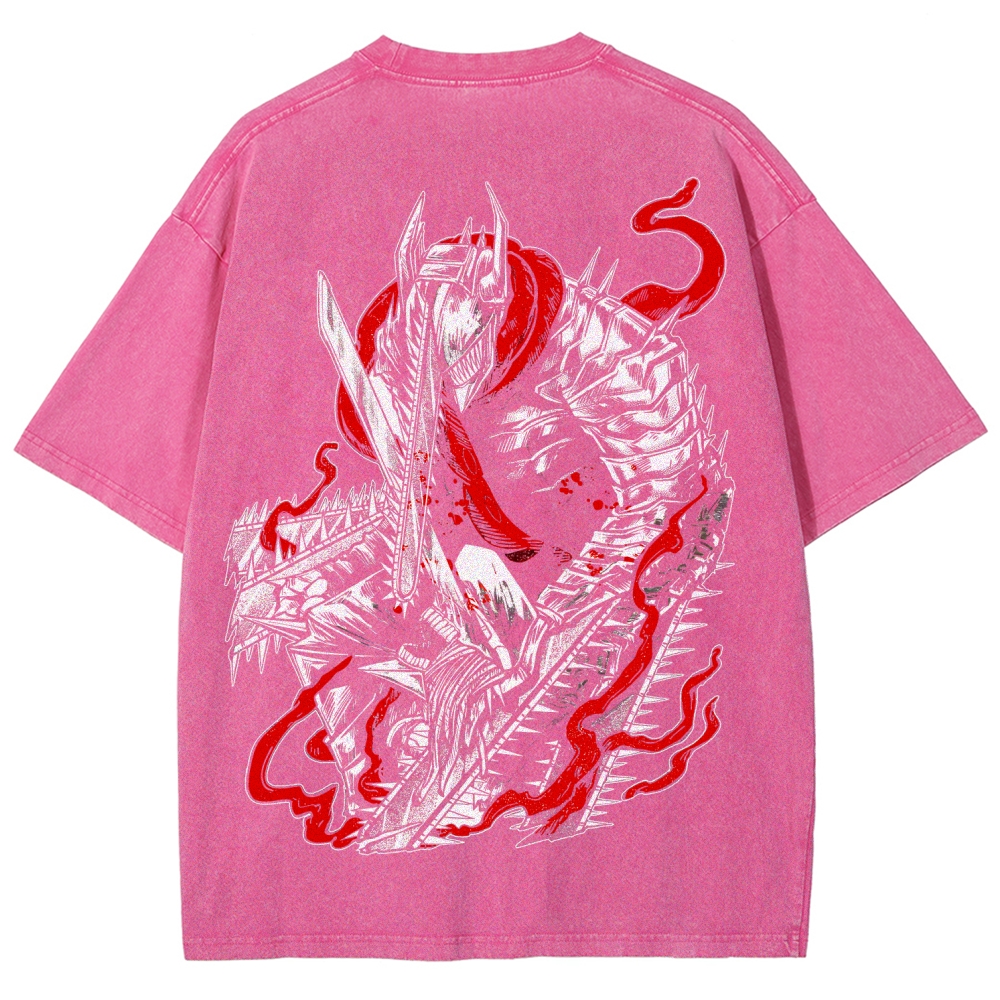 Chainsaw Man Unisex Fit Washed T-Shirt