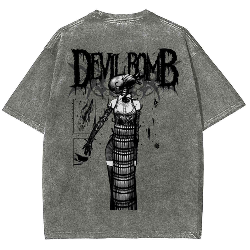 Chainsaw Man Reze Unisex Fit Washed T-Shirt