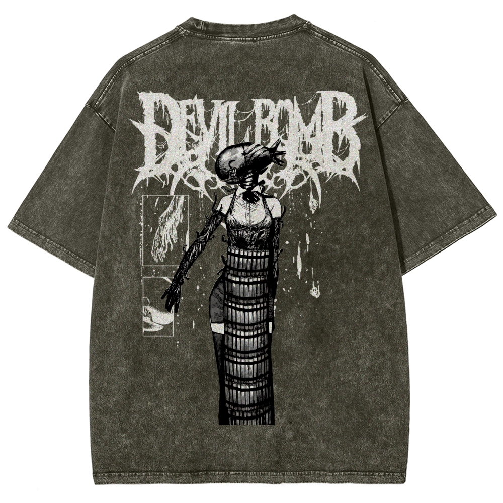 Chainsaw Man Reze Unisex Fit Washed T-Shirt