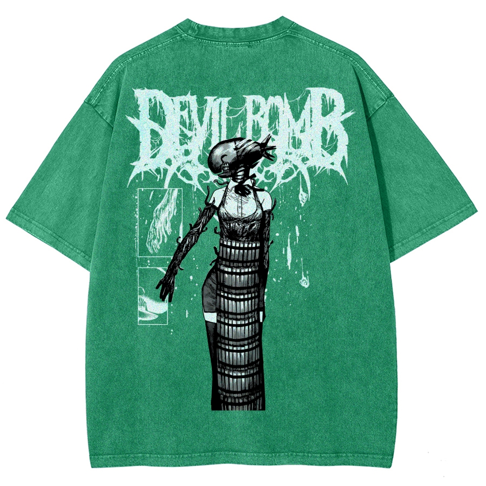 Chainsaw Man Reze Unisex Fit Washed T-Shirt