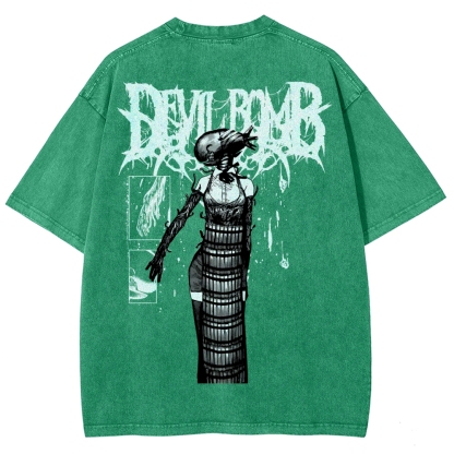 Chainsaw Man Reze Unisex Fit Washed T-Shirt