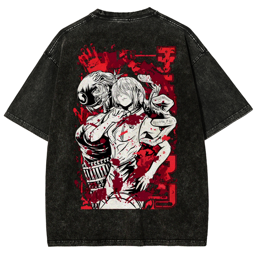 Chainsaw Man Reze Unisex Fit Washed T-Shirt