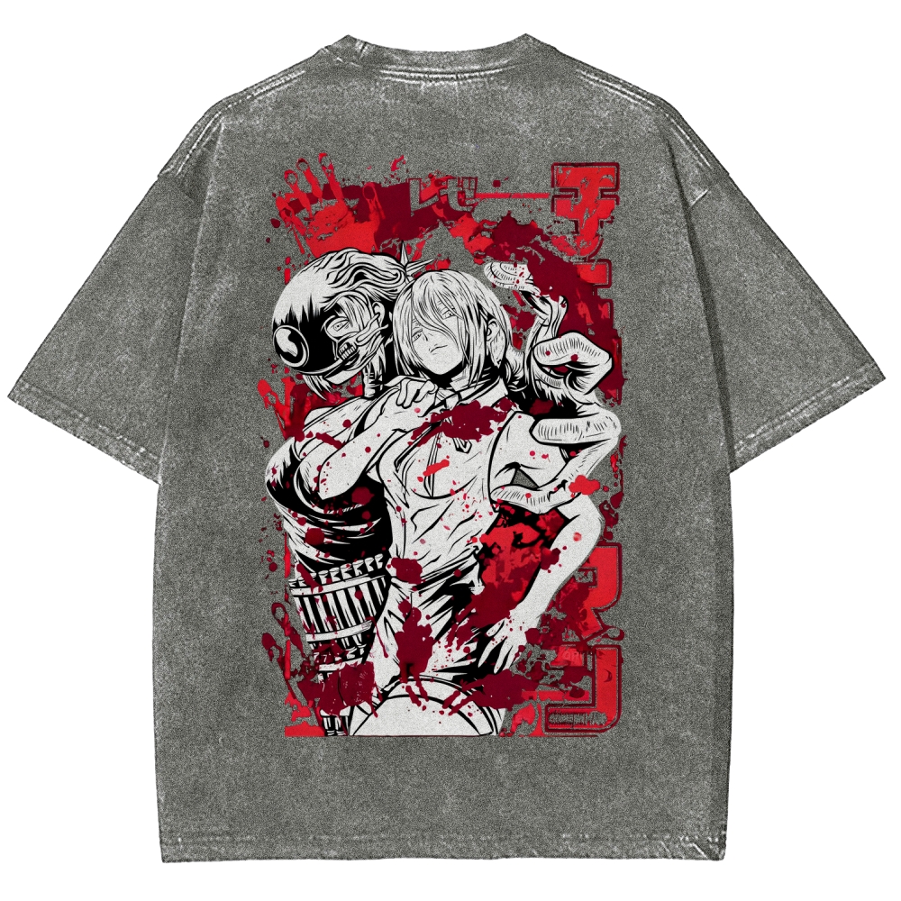 Chainsaw Man Reze Unisex Fit Washed T-Shirt