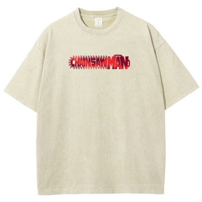 Chainsaw Man Reze Unisex Fit Washed T-Shirt