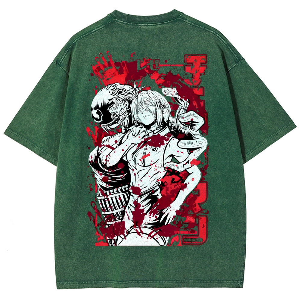 Chainsaw Man Reze Unisex Fit Washed T-Shirt