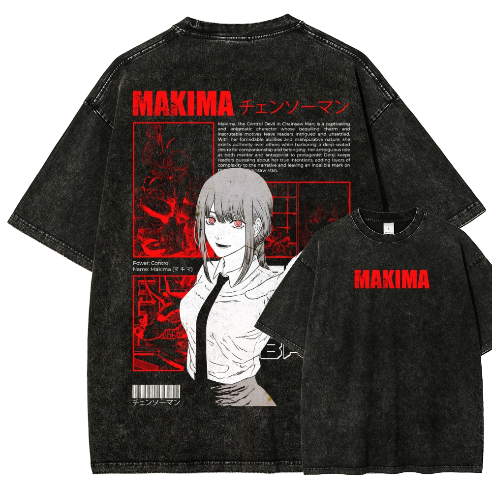Chainsaw Man Unisex Fit Washed T-Shirt