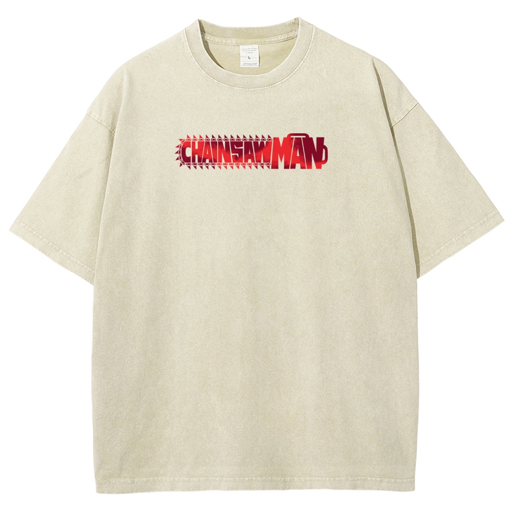 Chainsaw Man Unisex Fit Washed T-Shirt
