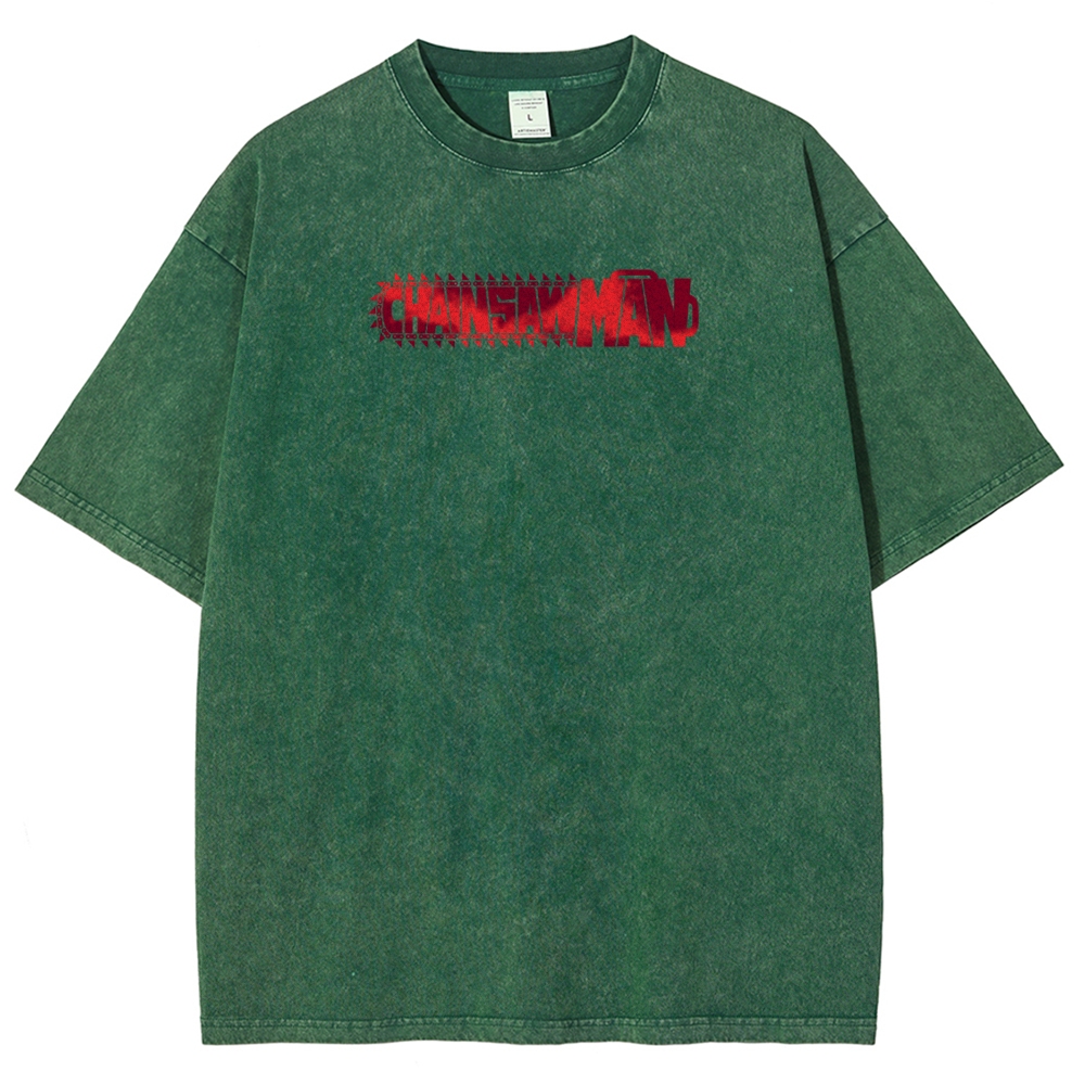 Chainsaw Man Unisex Fit Washed T-Shirt