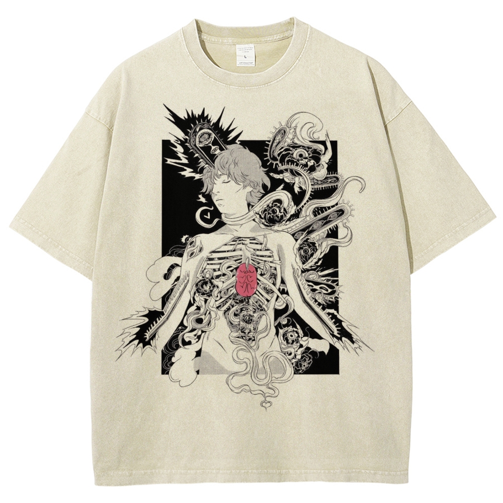 Chainsaw Man Unisex Fit Washed T-Shirt