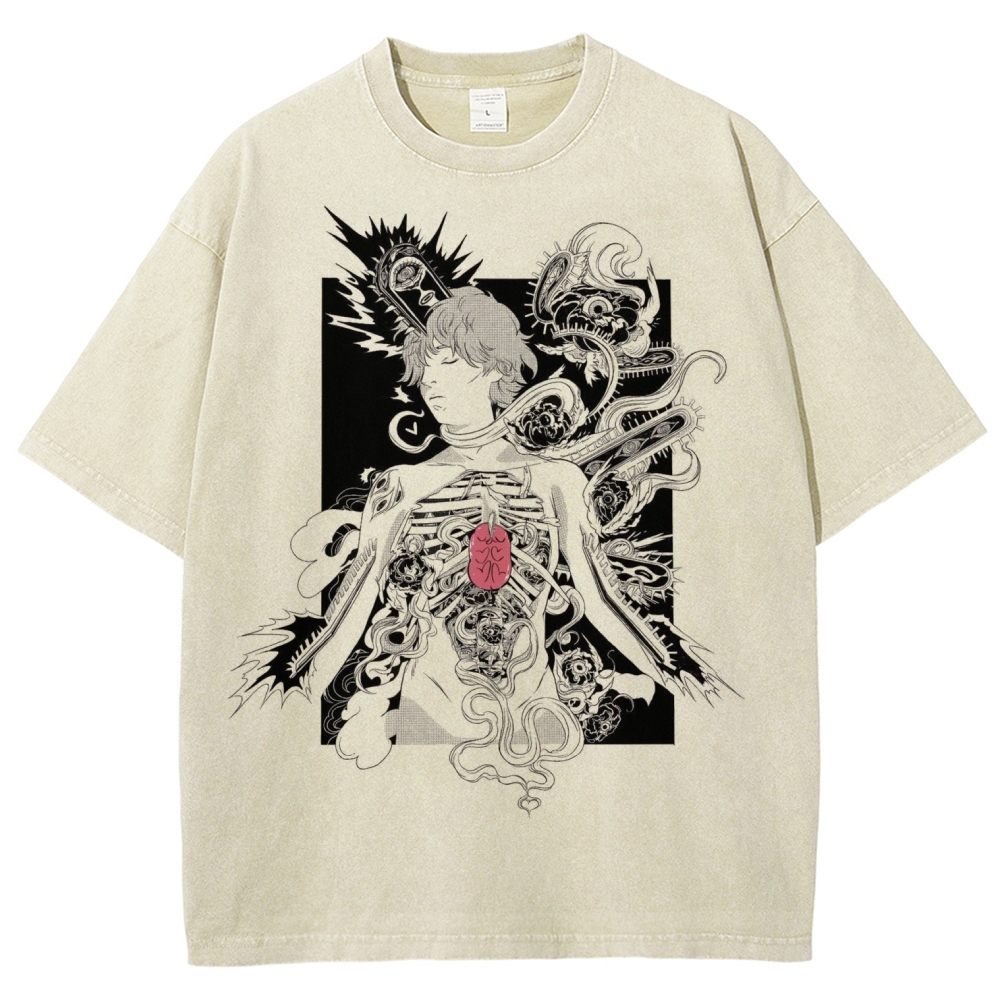 Chainsaw Man Unisex Fit Washed T-Shirt