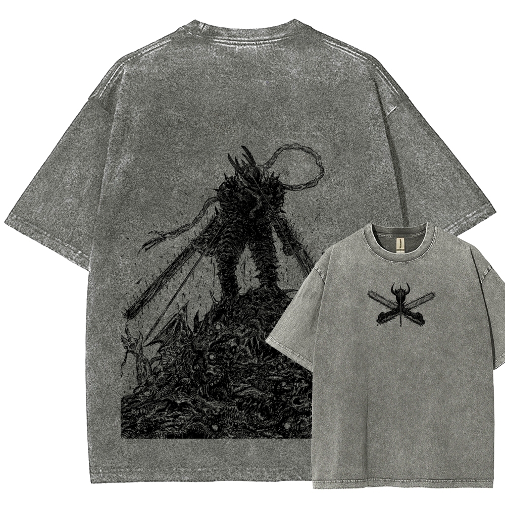 Chainsaw Man Unisex Fit Washed T-Shirt