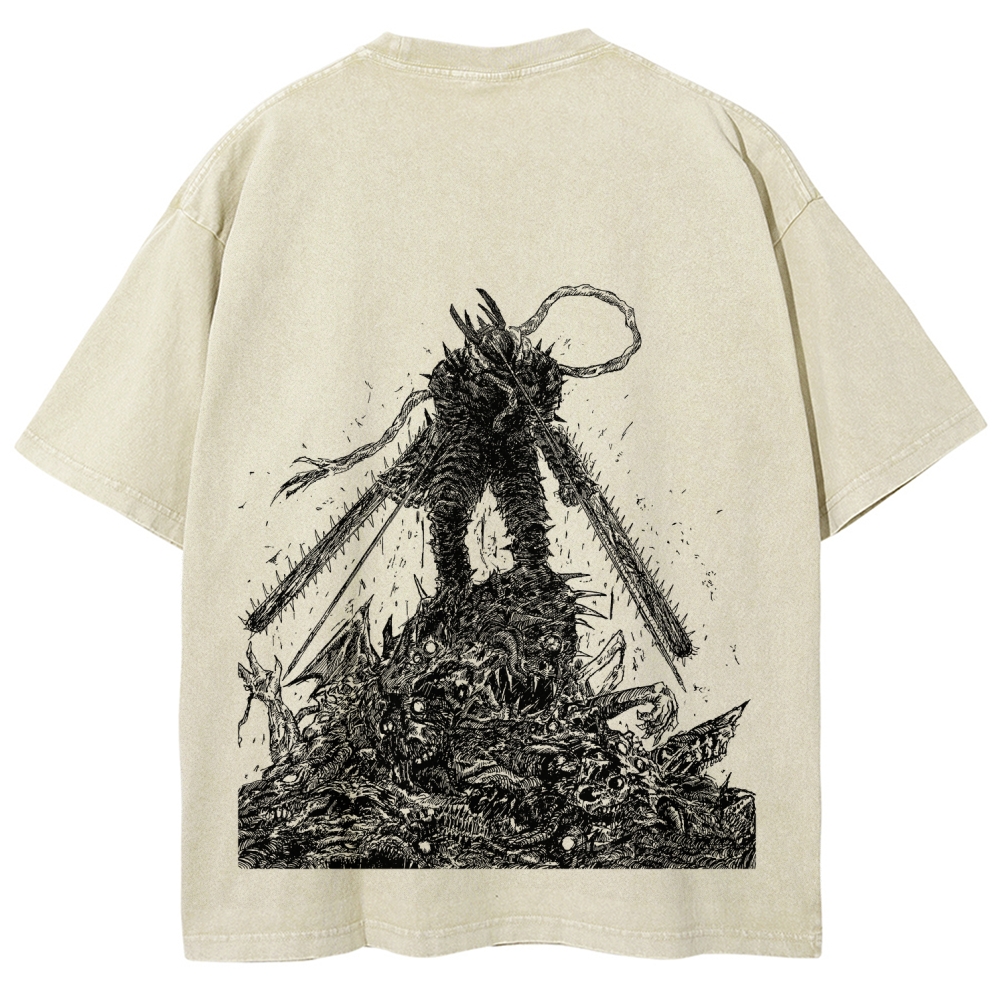 Chainsaw Man Unisex Fit Washed T-Shirt
