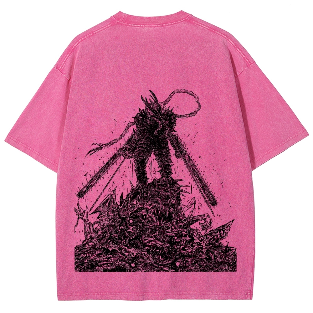 Chainsaw Man Unisex Fit Washed T-Shirt
