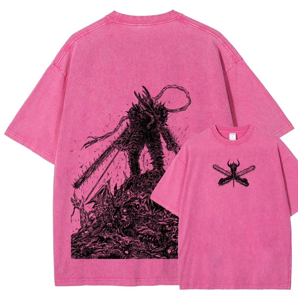 Chainsaw Man Unisex Fit Washed T-Shirt
