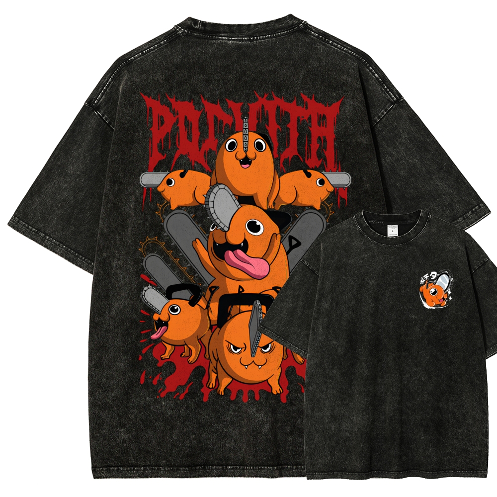 Chainsaw Man Unisex Fit Washed T-Shirt