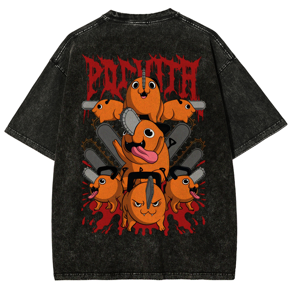 Chainsaw Man Unisex Fit Washed T-Shirt