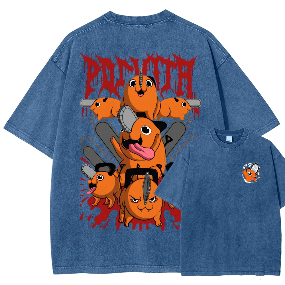 Chainsaw Man Unisex Fit Washed T-Shirt