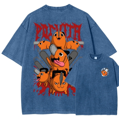 Chainsaw Man Unisex Fit Washed T-Shirt