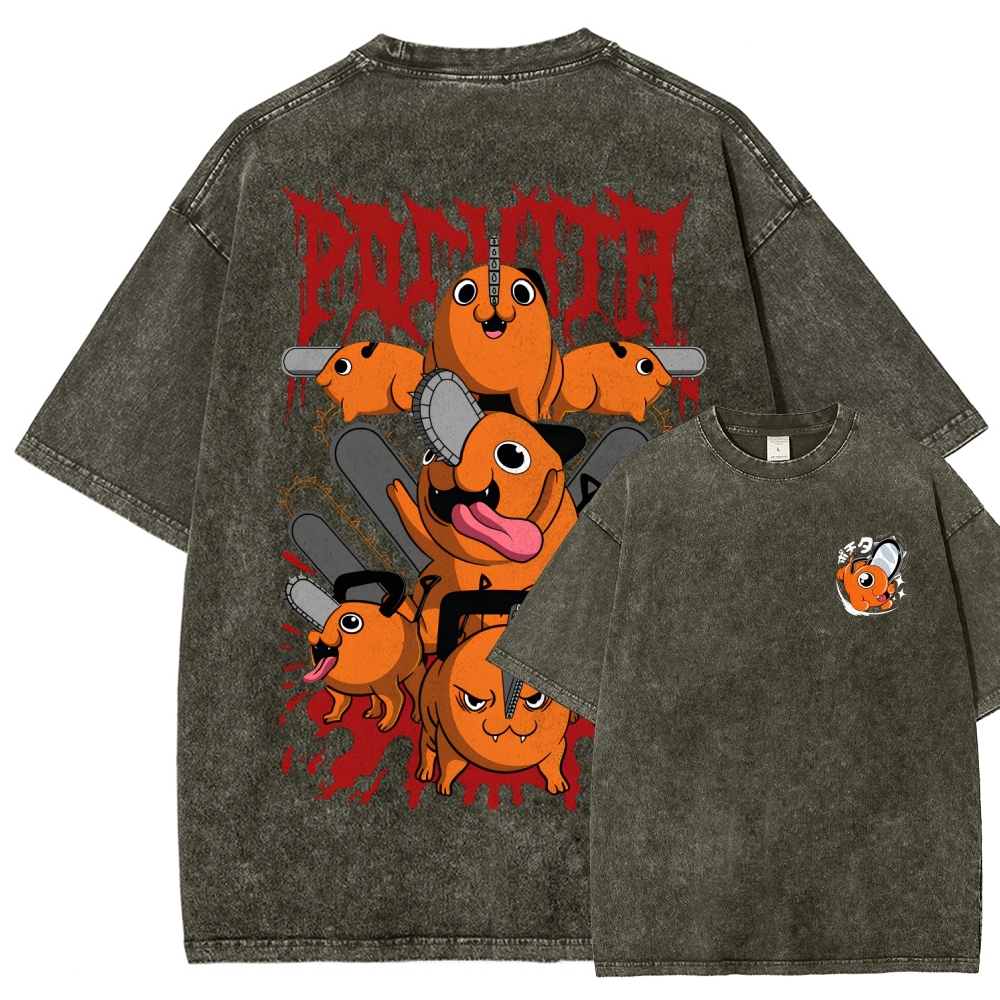 Chainsaw Man Unisex Fit Washed T-Shirt