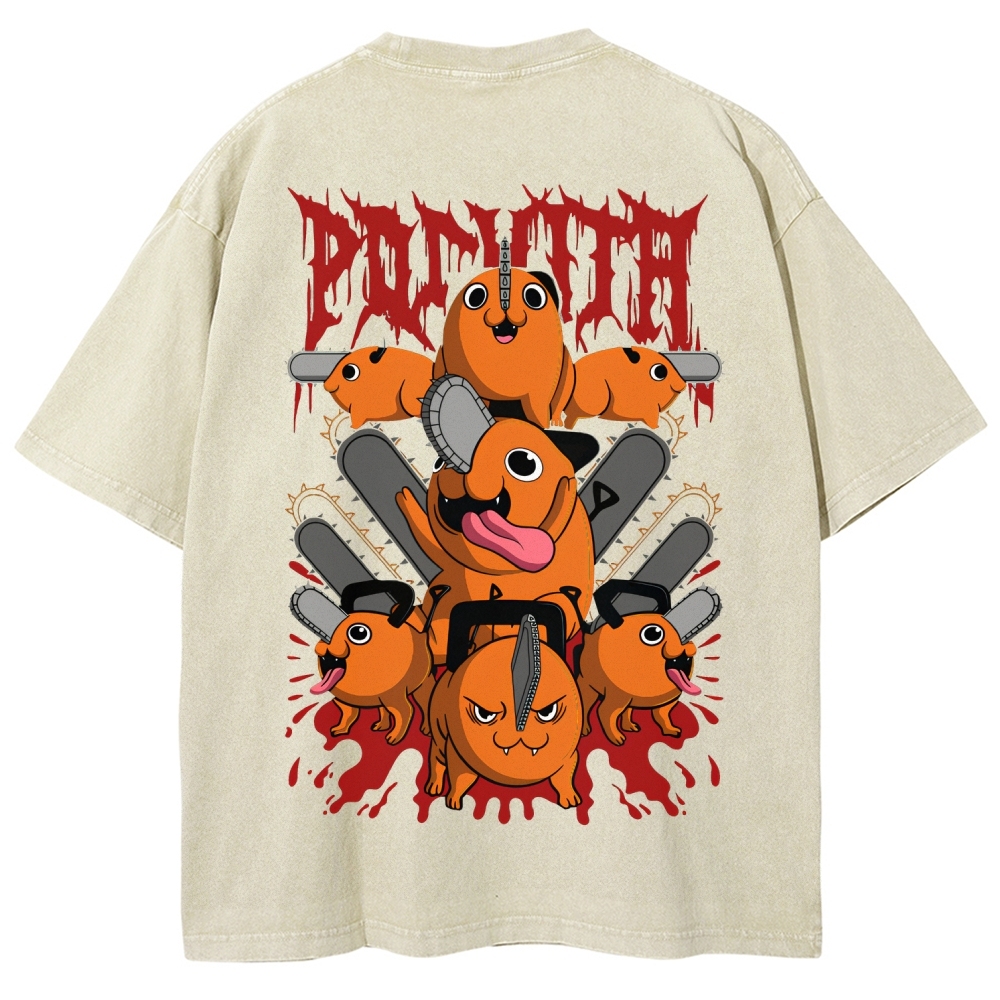 Chainsaw Man Unisex Fit Washed T-Shirt