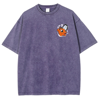 Chainsaw Man Unisex Fit Washed T-Shirt