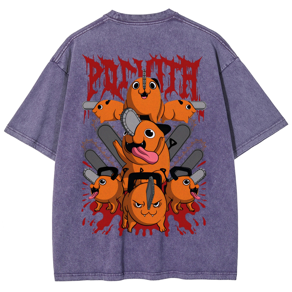 Chainsaw Man Unisex Fit Washed T-Shirt