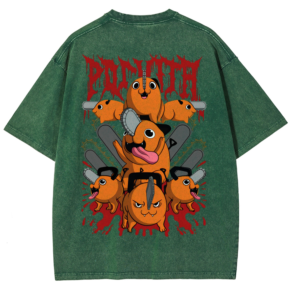 Chainsaw Man Unisex Fit Washed T-Shirt