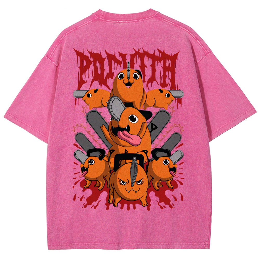 Chainsaw Man Unisex Fit Washed T-Shirt