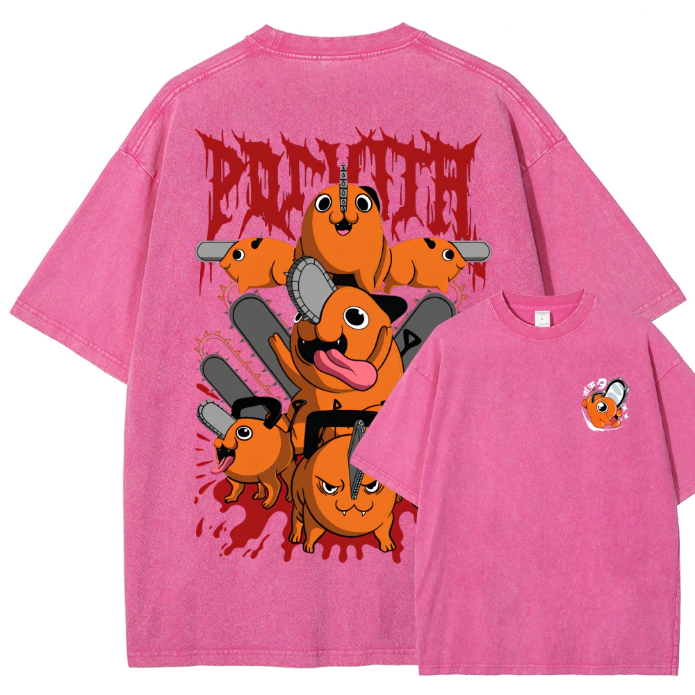 Chainsaw Man Unisex Fit Washed T-Shirt