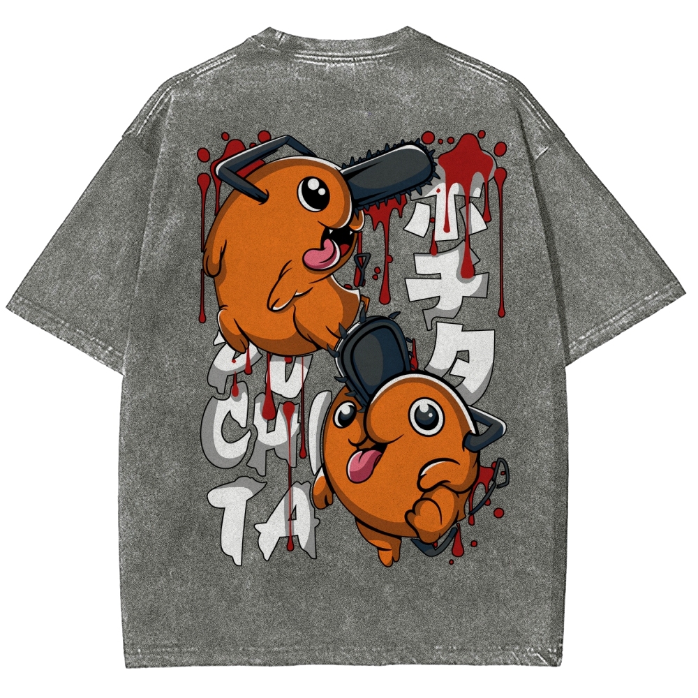 Chainsaw Man Unisex Fit Washed T-Shirt