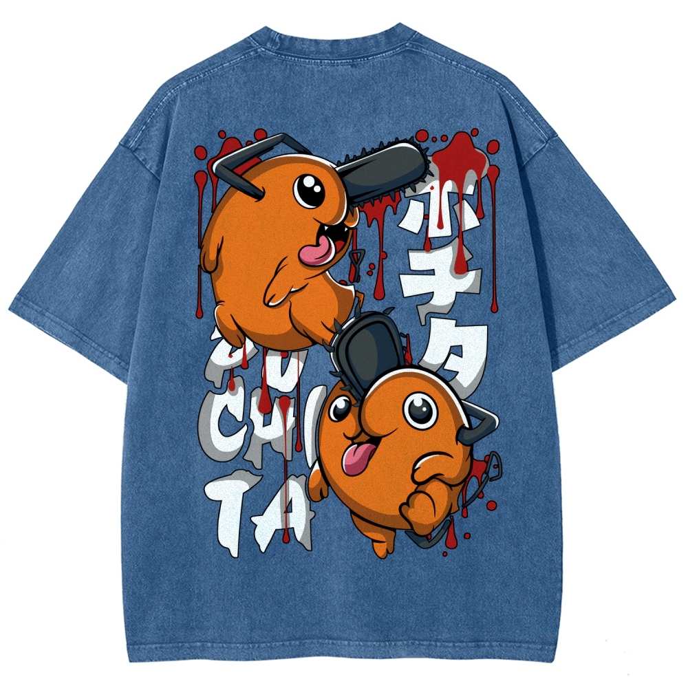 Chainsaw Man Unisex Fit Washed T-Shirt