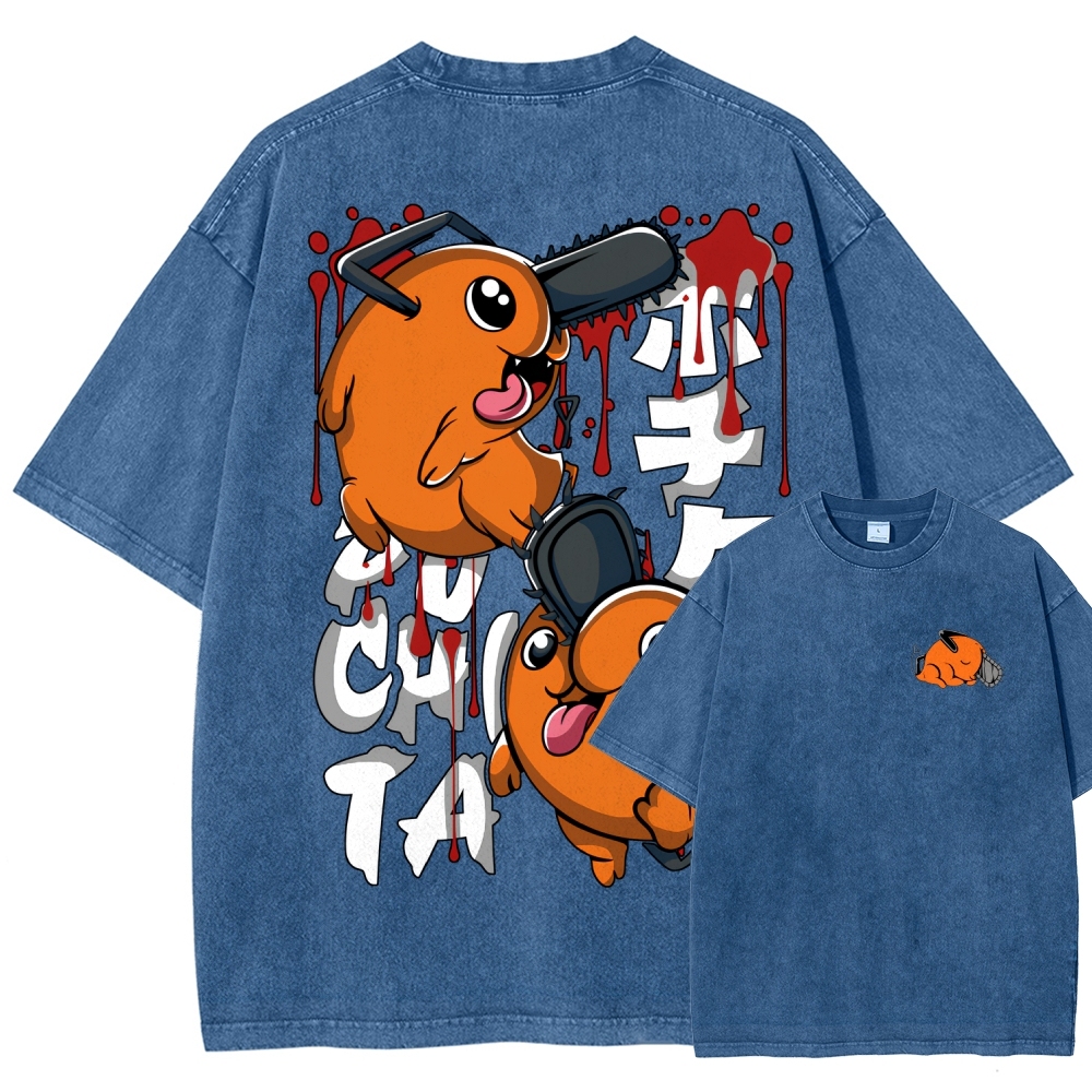 Chainsaw Man Unisex Fit Washed T-Shirt