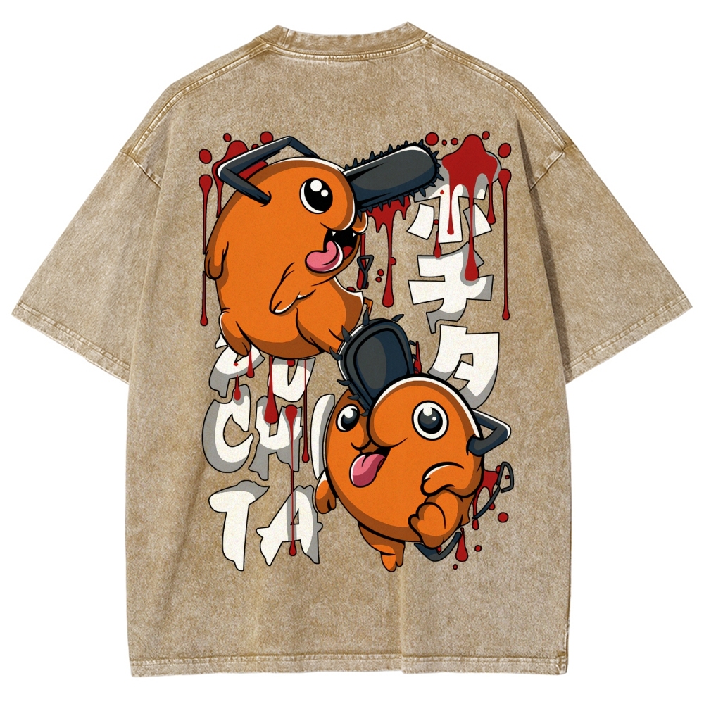 Chainsaw Man Unisex Fit Washed T-Shirt
