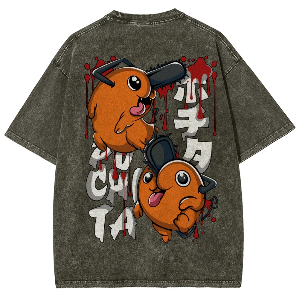 Chainsaw Man Unisex Fit Washed T-Shirt