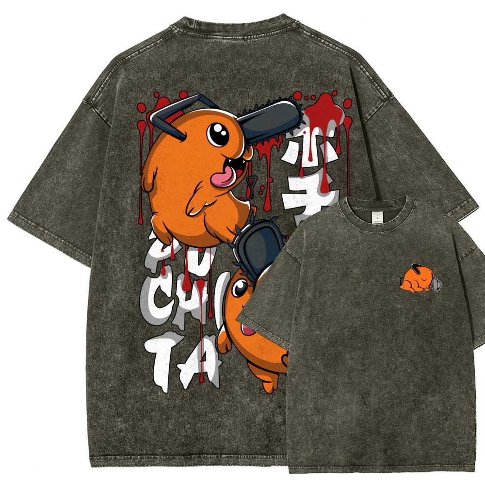 Chainsaw Man Unisex Fit Washed T-Shirt
