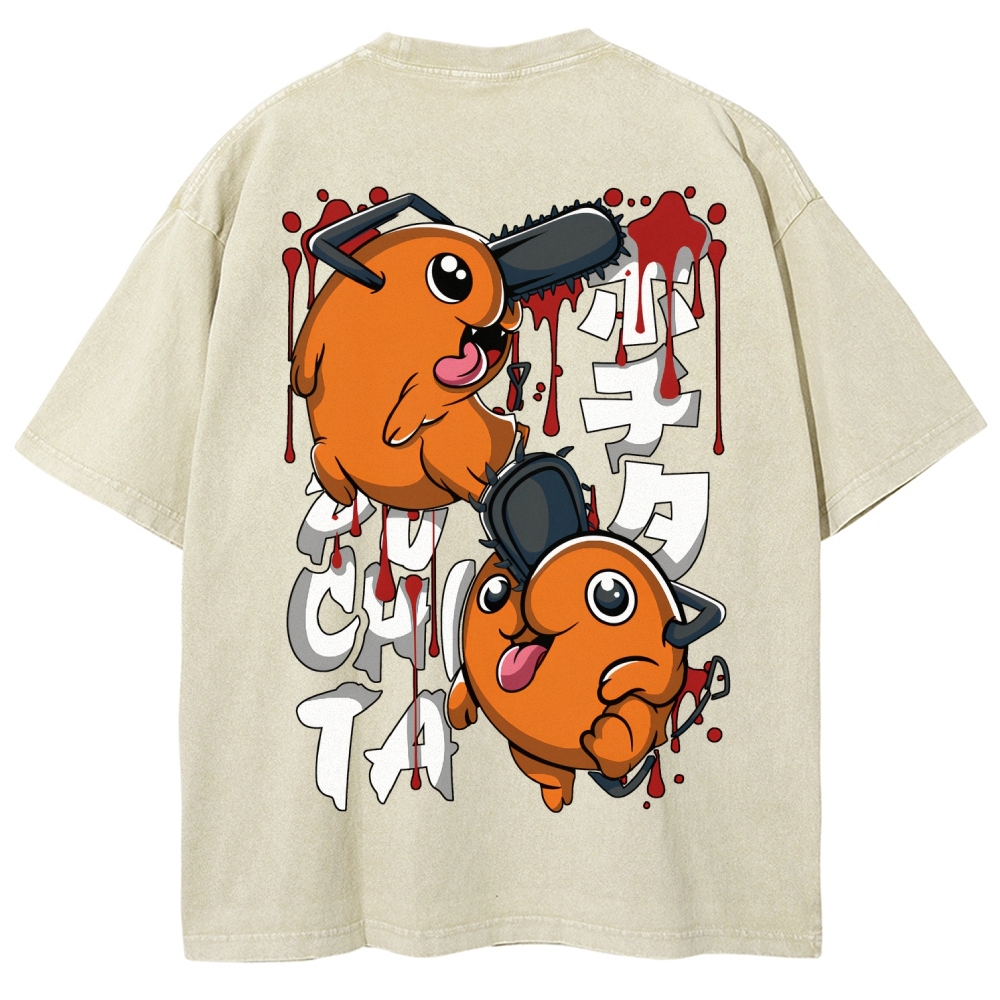 Chainsaw Man Unisex Fit Washed T-Shirt