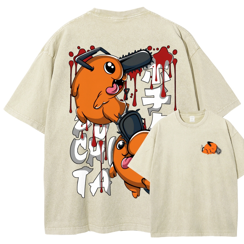 Chainsaw Man Unisex Fit Washed T-Shirt