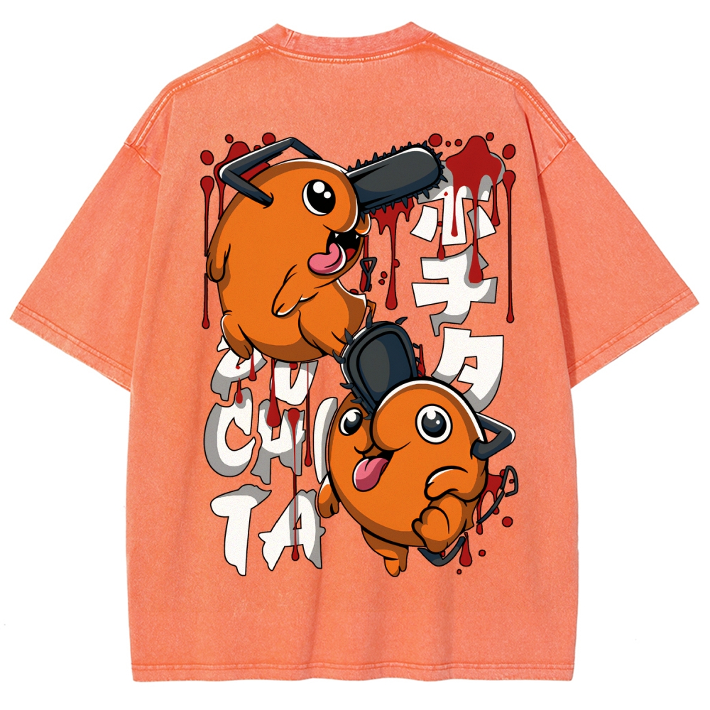 Chainsaw Man Unisex Fit Washed T-Shirt
