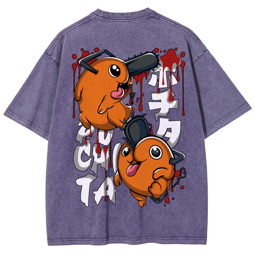 Chainsaw Man Unisex Fit Washed T-Shirt